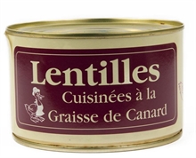 Lentilles cuisinées à la graisse de canard 420